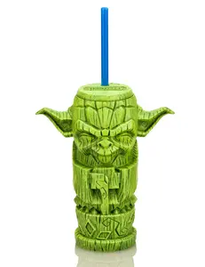 Geeki Tikis Star Wars Yoda Plastic Tumbler | Holds 17 Ounces