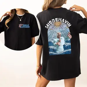Misbehavin Uncle Baby Billy T-Shirt, Go Outside Nerd, Baby Billy Tour 1989, The Righteous Gemstones Movie, Funny Bible Bonkers T-Shirt For Men Women