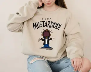 [Sale off up to 50%] Mustard Sweatshirt,KDotshirt, TV Off, Mustard Sweater, Graphic Tee, Full Color, Gift for Women for Men Menswear Cotton, Graphic Streetwear shirt