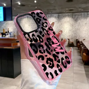 Phone Case for iPhone 17 Air 16 Plus 15 Pro Max 14 13 12 11 Leopard Mama Pattern Non-Yellowing Shockproof Soft Silicone Transparent Cover,Makes a great gift for friends or family.