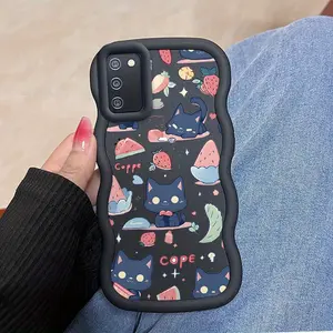 1 Piece Snack Kitten Protection For Samsung A02s A02s Flexible Case Featuring Refined And Bracelet For Entertainment