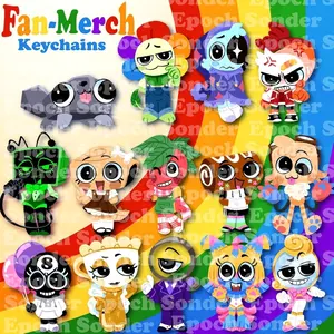 Toon Keychains | Pebble, Dandy, Astro, Shrimpo, Vee, Shelly, Sprout, Cosmo, Goob, Toodles, Teagan, Rodger, Yatta, Glisten