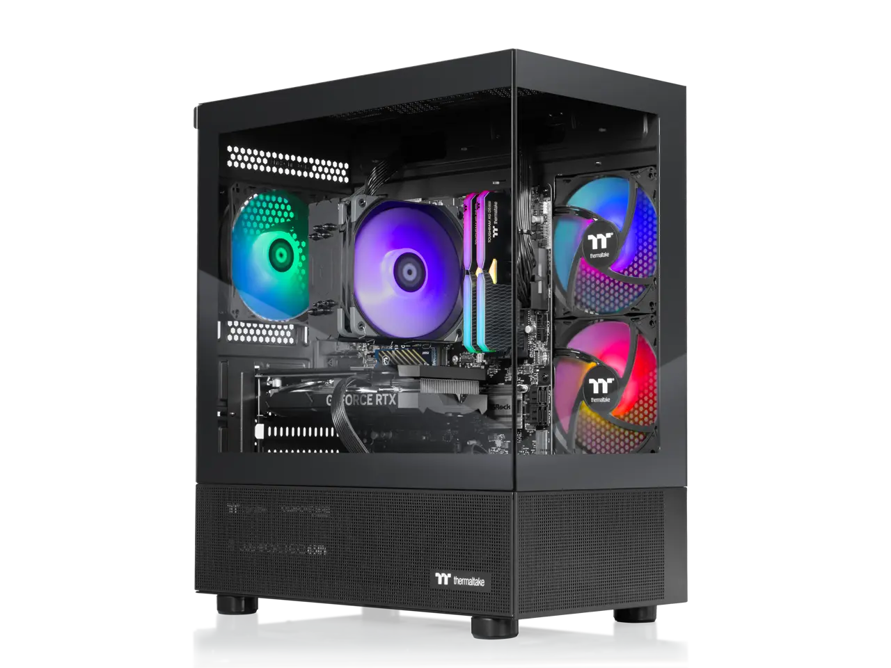Thermaltake Gaming Desktop PC V17B-B650-560-LCS AMD Ryzen 5 7600X 32GB DDR5 1TB NVMe SSD GeForce RTX 5060 Windows 11 Home