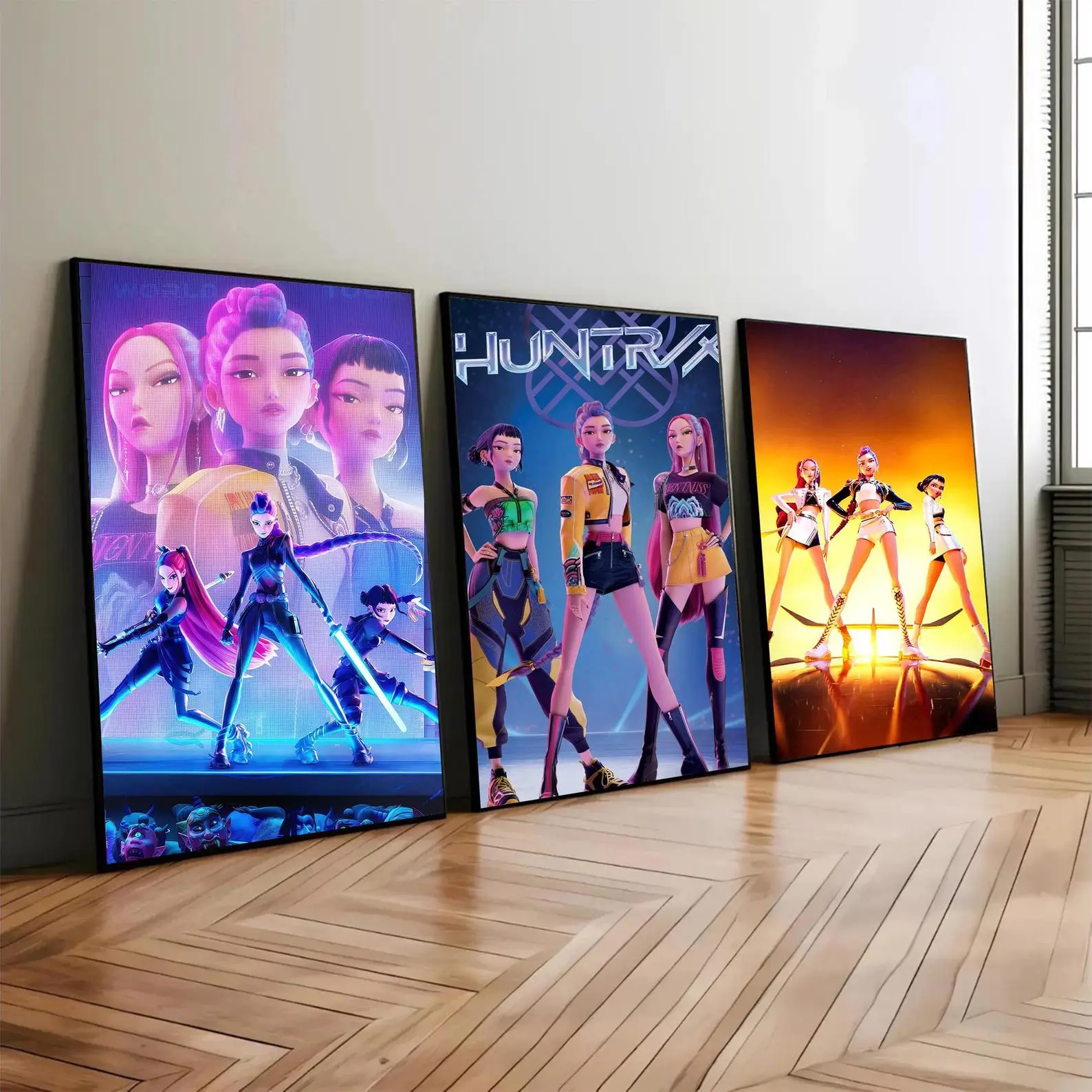 Hun.trix Wall Art Poster Set Of 3 |   Kpop Idol Group Room Decor |   Cool Wall Art Set