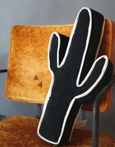 Kick a Cactus Pillow * Black