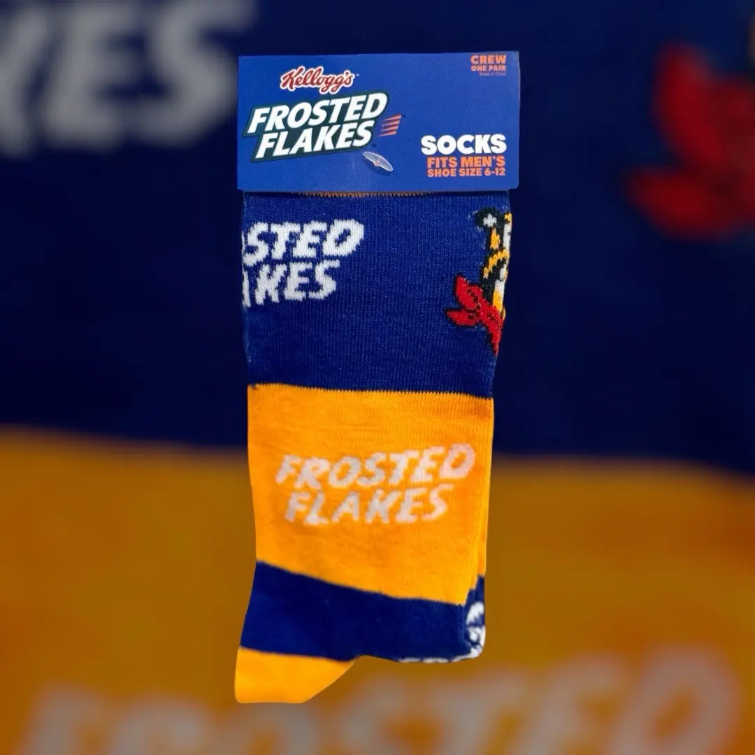 Frosted Flakes Socks - Soft and Breathable Polyester Material, Playful Design