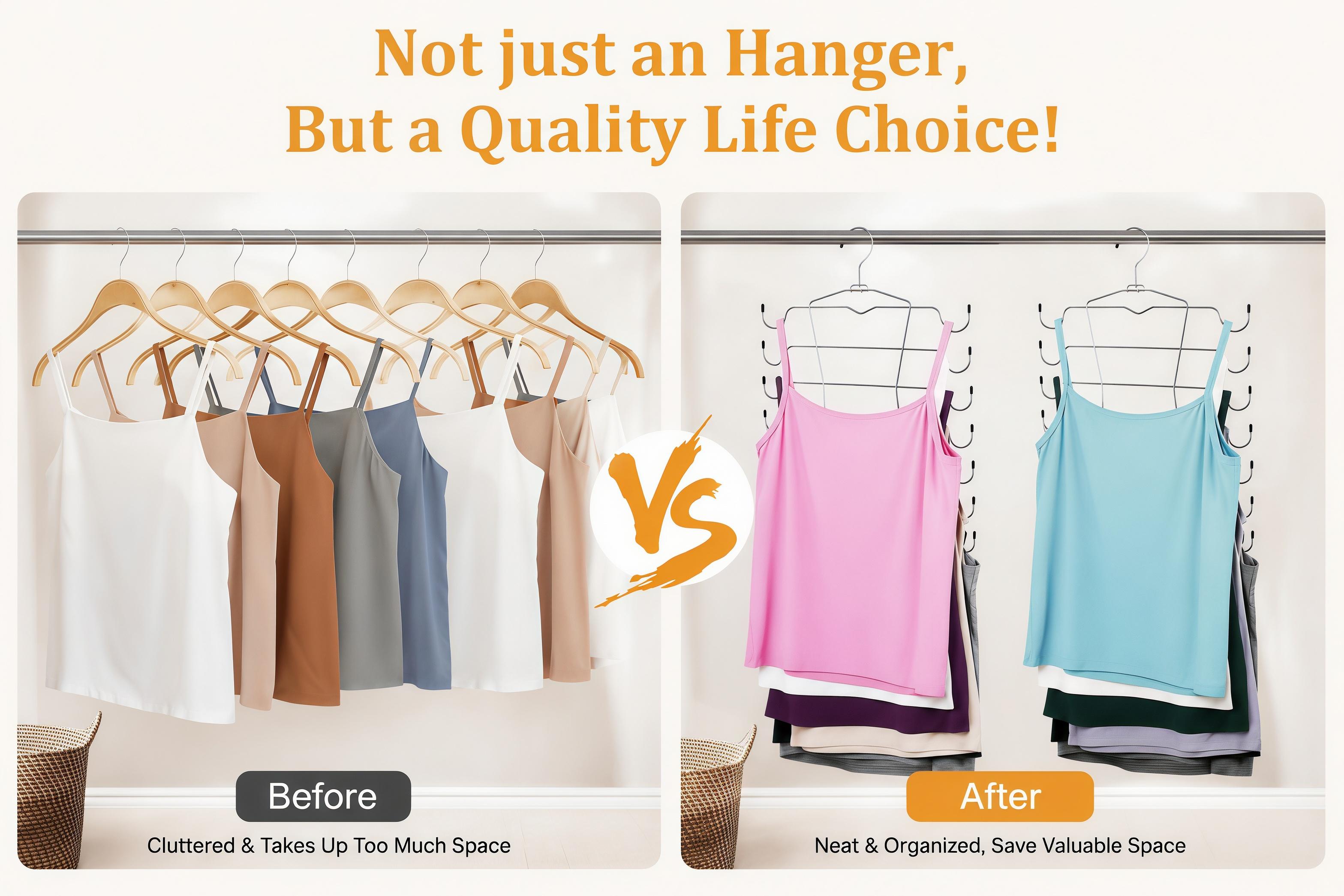 LMMAKE 1PC/2PCS Bra & Tank Top Hanger, Sturdy Metal Space-Saving Sports Bra Storage Holder, Closet Organizer Holds Multiple Bras & Tank Tops Neatly to Save Wardrobe Space