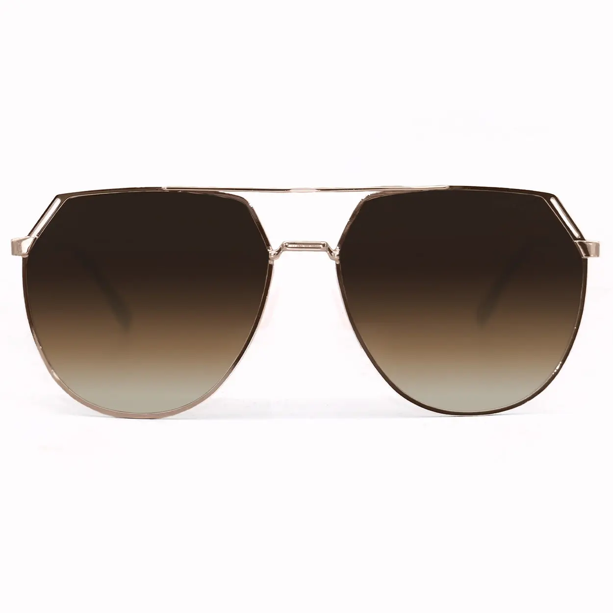 Farrah - Brown - Tangle Free Aviator Sunglasses - Certified Shatter-Resistant Lenses - UV400 - For Women & Men