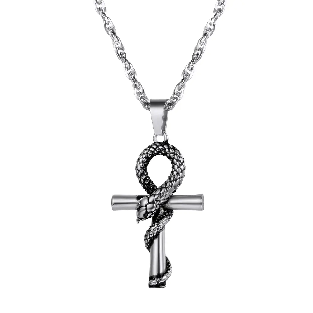 Snake Ankh-Steel