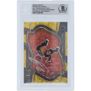 Donovan Mitchell Cleveland Cavaliers Autographed 2022-23 Panini Select Gold Disco Prizm #231 #/10 Beckett Fanatics Witnessed Authenticated Card - Fanatics Authentic Certified