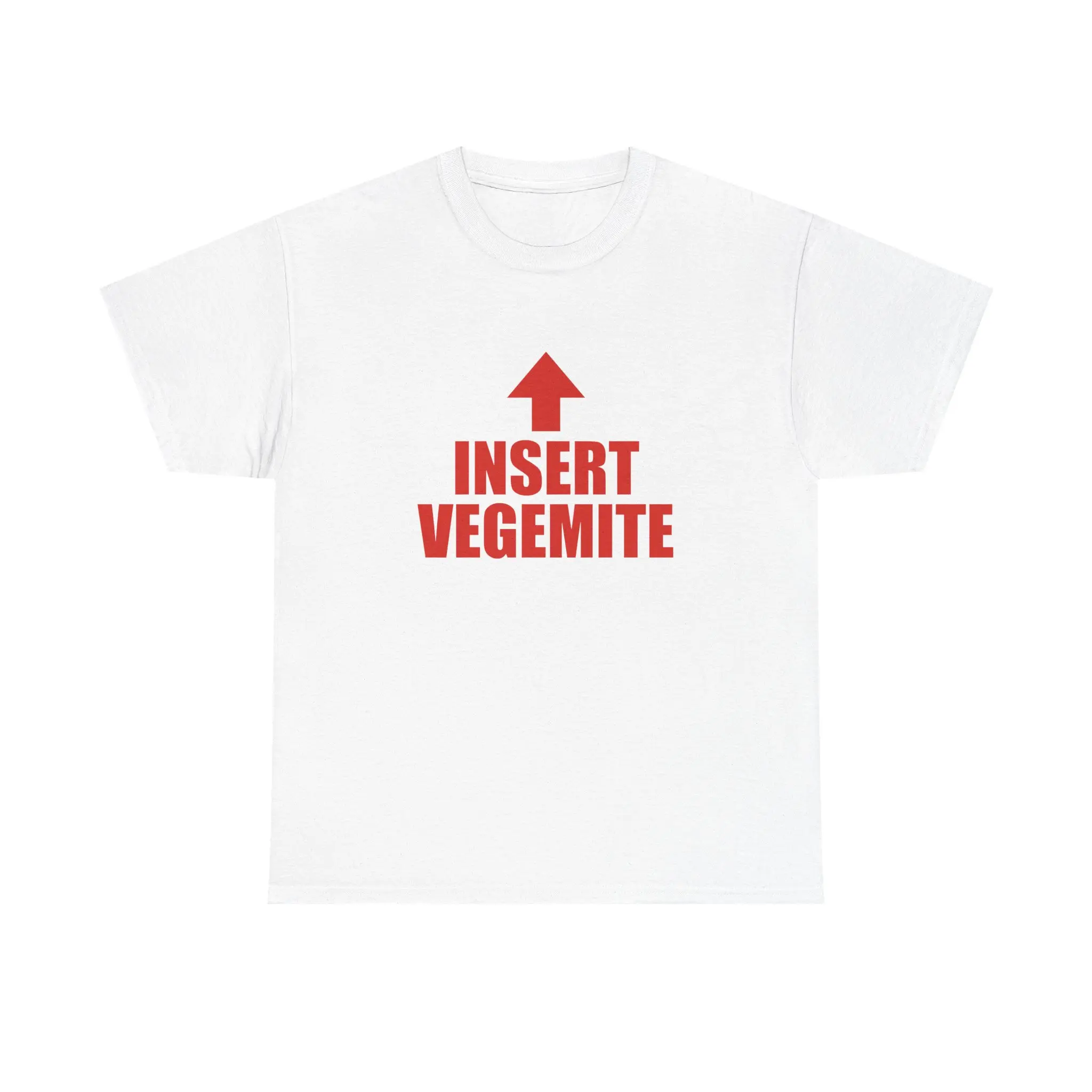 Insert Vegemite Arrow Tee | Funny Australian Food Shirt