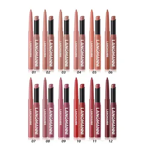 Long-lasting Matte Lipstick & Lip Liner Set, Lip Liner Pen, Lip Liner Pencil, Moisturizing Lip Crayon & Lipliner Lip Kit, Lip Product Suitable for All Occasions Lip Makeup, Hydrate Girls and Women Makeup Accessories, Cosmetic
