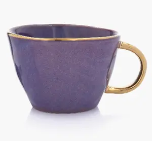 10-OZ Purple Stoneware Mug - Set of Four