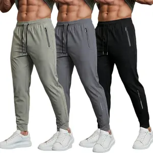 Men’s stretch joggers — cuffed athleisure pants for active wear | lightweight, breathable gym outfits; spring/summer fashion; solid-color sports pants; men’s clothing, male clothes, cuffed sweatpants