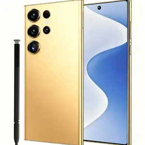 EET S25 Ultra Unlocked 5G Smartphone, 12GB+512GB, 6800mAh Battery, Fast Charging Capability, Android 14 System, 108MP+48MP Camera, Face & Fingerprint Unlock | Dual SIM | Autofocus | Built-in Pen |