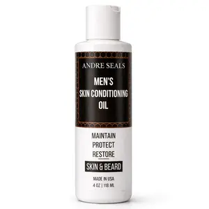 Men’s Skin Conditioning Oil – Fast-Absorbing, Non-Greasy Alternative to Lotion for Hands, Skin & Beard (4 oz)