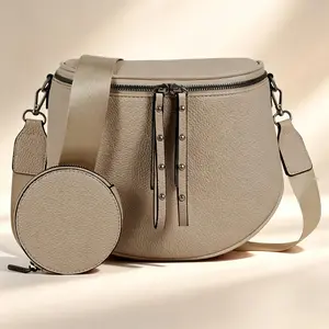 Multi-Purpose Large Fanny Pack Crossbody Sling Bag with Coin Purse Adjustable Strap for Daily Work Party Versatile for All Occasions