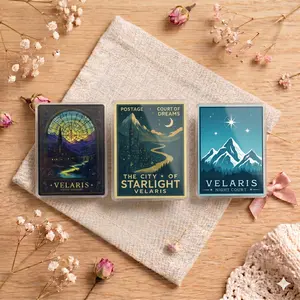 Magnetic Phone Grip Velaris City of Starlight MagSafe Griptok ACOTAR Night Court Bookish Phone Holder Stand Fantasy Stained Glass Kindle Accessory