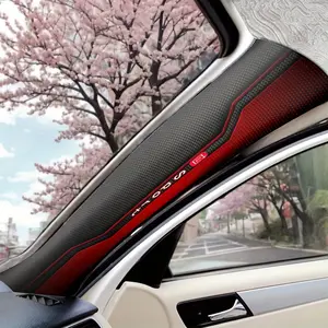 2PCS A-Pillar Decorative Car Decals Car Decorative Sticker Waterproof and Scratch-Resistant Anime, Fantasy, Animal, Space, and Cartoon Themes Self-Adhesive Vinyl Decals Universal Vehicle DIY Decal For Cars