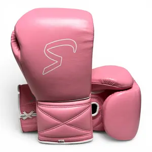 “Pink Ice” SVNTBOX FOUNDATIONS BOXING GLOVES (Lace-up)