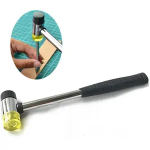 Small Rubber Mallet Hammer, Double-Faced Rubber Hammer for Jewelers  or women Usage or Light Tapping Work Non-Slip