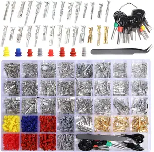 950Pcs Connector Pins Kit Crimped Terminal Pin Automotive Car Electrical 1/1.5/1.8/2.2/2.3/2.5/2.8/3.5mm Male&Female Wire Seals Removal Tool kit Motorcycle ATV Wire Non-Insulated Plug Crimp Set - Home Improvement.