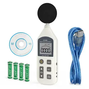 USB Data Transfer Sound Meter Noise Detector 30 dB to 130 dB, with Data Retention Function LCD Display Backlight, A/C Weighted Measurement, for Personal,, Industry