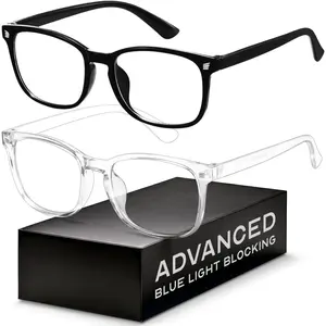 Eyewear Frames for Men - Blue Light Blocking Square Glasses, Anti UV Ray  Gaming, Blue Blockers for Women