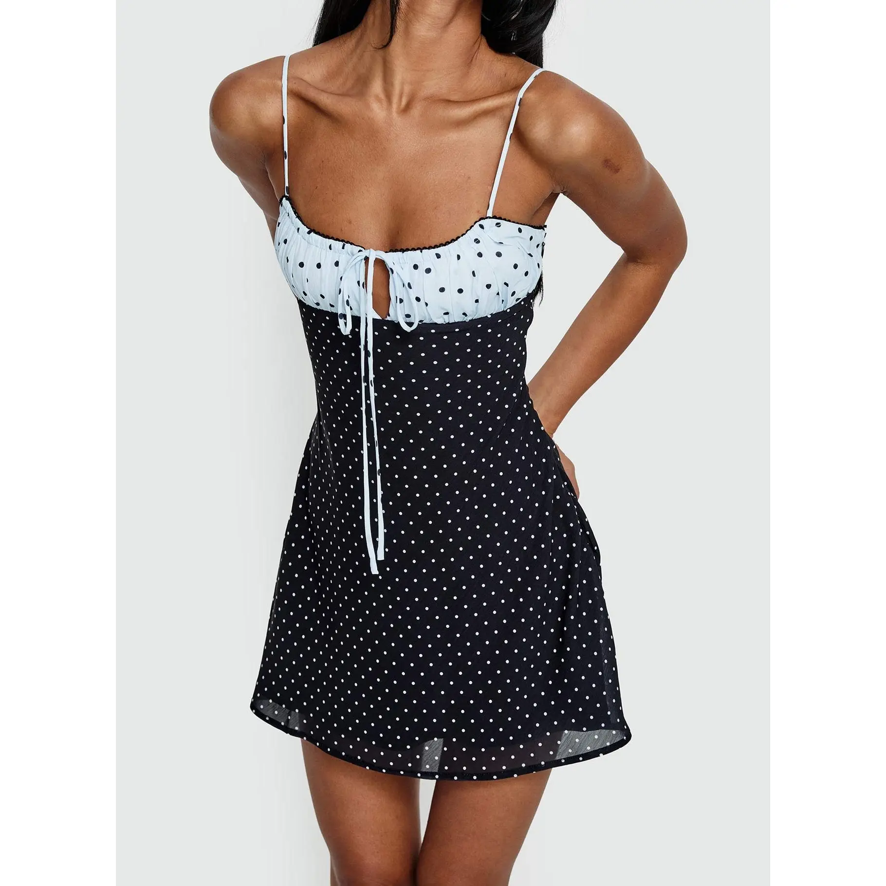 celena mini dress burn out black Katrina Mini Dress