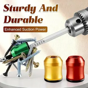 K7 Strong Magnetic Screw Ring Drill Bit, 1/4 Inch Hex Shank, Universal Magnetic Screwdriver Tip, High Hardness Aluminum Alloy, Power Tools Accessory, Tool Accessories