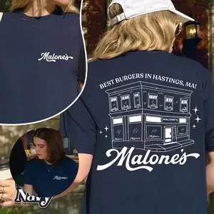 Malone's Hannah Shirt T- Shirt - Off Campus Briar U Hockey Movie Shirt - Sweatshirt - Hoodie Unisex Heavy Cotton Tee - Off Campus Merch
