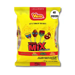 Vero MiX Banda Intensa – 40ct Spicy & Sweet Mexican Lollipops Variety Pack