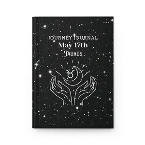 Taurus Journey Journal, Astrological Journal, Zodiac Gift, Celestial Notebook, Taurus May 17th Gift, Cosmic Planner