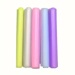 An Ultra-Thin Silicone Keyboard Cover Designed for Laptops Ranging from 15 to 17 Inches, Available in Purple, Yellow, Pink, And Blue. A Universal Silicone Keyboard Protector for Laptops