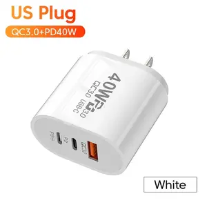 Olaf 60W PD USB C Fast Charger Quick Charge 3.0 Type C Wall Charger Adapter for iPhone 15 14 13 Pro Max Samsung Galaxy S24 S23 Xiaomi Huawei iPad USB-C Devices Fast Charging Portable Travel Charging Block Compatible with Android Phones