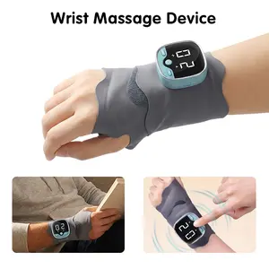 Electric Wrist & Hand Massager with Heat, Wireless Adjustable Strap, Soothing Pain Relief & Stress Relief, 3 Heat Levels, 9 Massage Intensities, Portable Gift for Men and Women