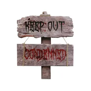 Condemned Sign Decoration