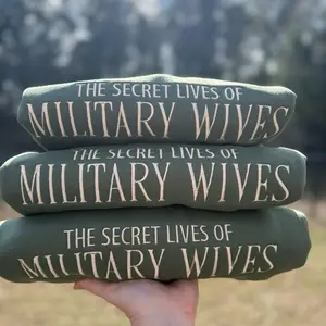 Secret Lives of Military Wives - Military Green Crewneck Sweatshirt.