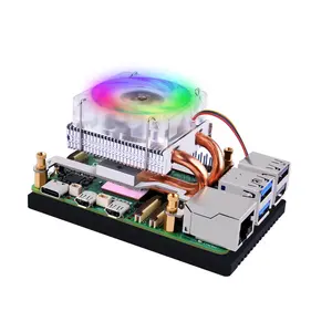 52Pi Raspberry Pi 5 Fan Heatsink, Raspberry Pi 5 ICE Tower Cooler, Raspberry Pi 5 Heatsink with Cooling Fan for Pi 5 (Raspberry Pi 5 is NOT Included)