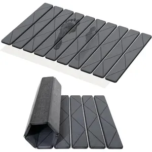 Foldable Diatomite Stone Bath Mat, Quick Dry Super Absorbent Bath Mats for Bathroom, 23.6*15.8 In Non Slip Bathroom Shower Floor Mat, Diatomaceous Earth Water Absorbent Mats, Easy to Store
