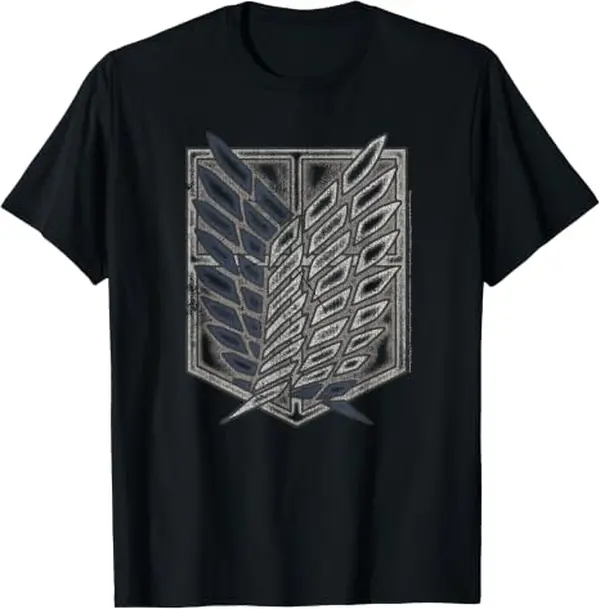 Attack on Titan Scout Regiment Comfort Colors T-Shirt, Wings of Freedom Distressed Anime Graphic Tee, AOT Survey Corps Vintage Style Unisex Fan Shirt