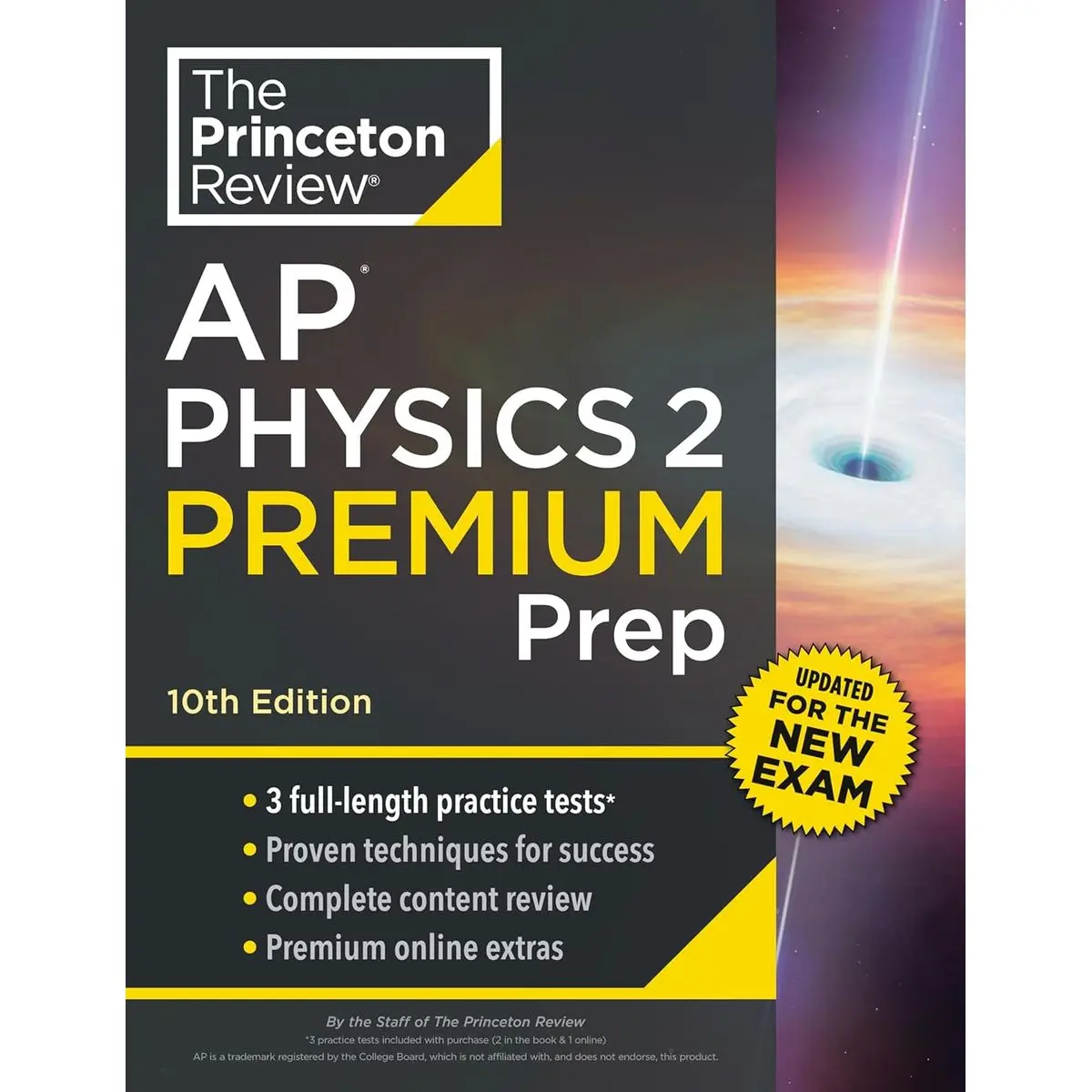 Princeton Review AP Physics 2 Premium Prep, 10th Edition: 3 Practice Tests + Digital Practice Online + Content Review (College Test Preparation) 10th Edition