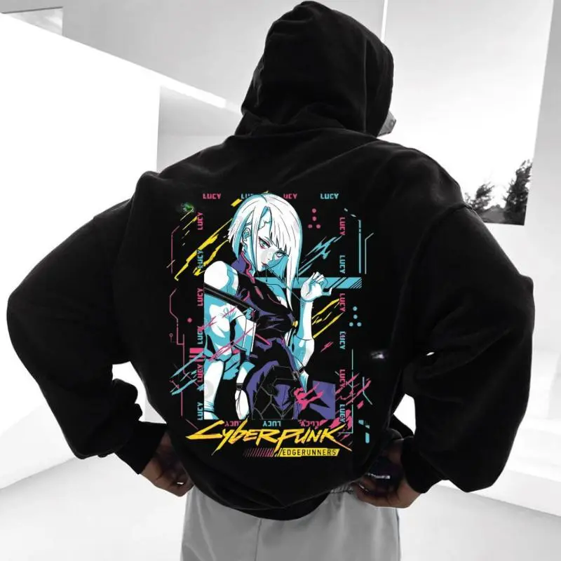 Lucy hoodie - Cyberpunk: Edgerunners. hoodie with Lucy Print Lucy hoodie - Cyberpunk: Edgerunners. hoodie with Lucy Print