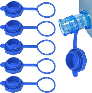 【5 PCS】3 & 5 Gallon Water Jug Cap, Upgrade Reusable Replacement Caps, Non Spill Lids for 55mm Water Bottle
