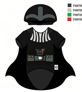 MINISO x Star Wars Darth Vader Pet Costume Set | Cute Pet Cosplay Outfit for Dogs & Cats, Perfect for Halloween, Photos, Parties & Gifts