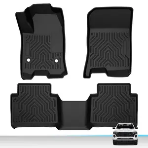 TPE Car Floor Mats Rubber Liners Fit For 2023-2024 Chevrolet Colorado/GMC Canyon Crew Cab,Waterproof Anti-slip Car Floor Mats Rubber Liners