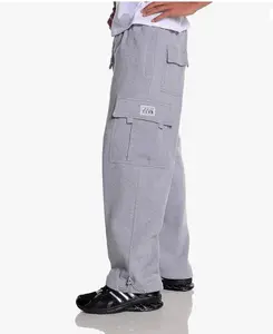 Pro Club Men's Heavyweight Fleece Cargo Pants Trouser Stylish Loose Casual Menswear High Waist Pockets
