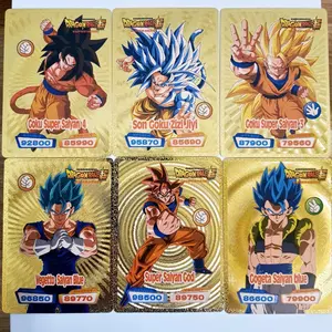 Dragon Ball Gold Foil Card Set – 55 Luxury Anime Collection Cards