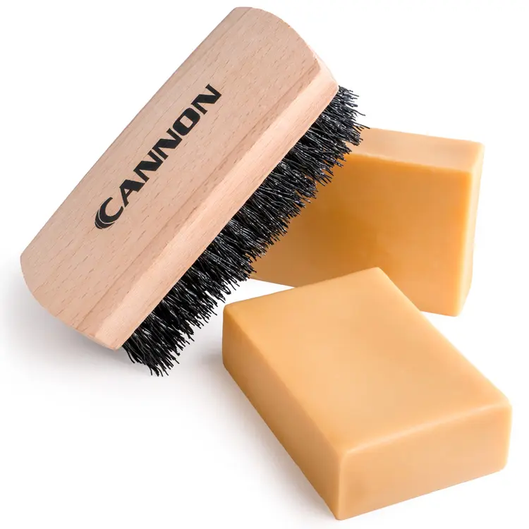 Cannon Sports Football Grip Wax Kit - 2 Bars & Brush, Game Ball Prep