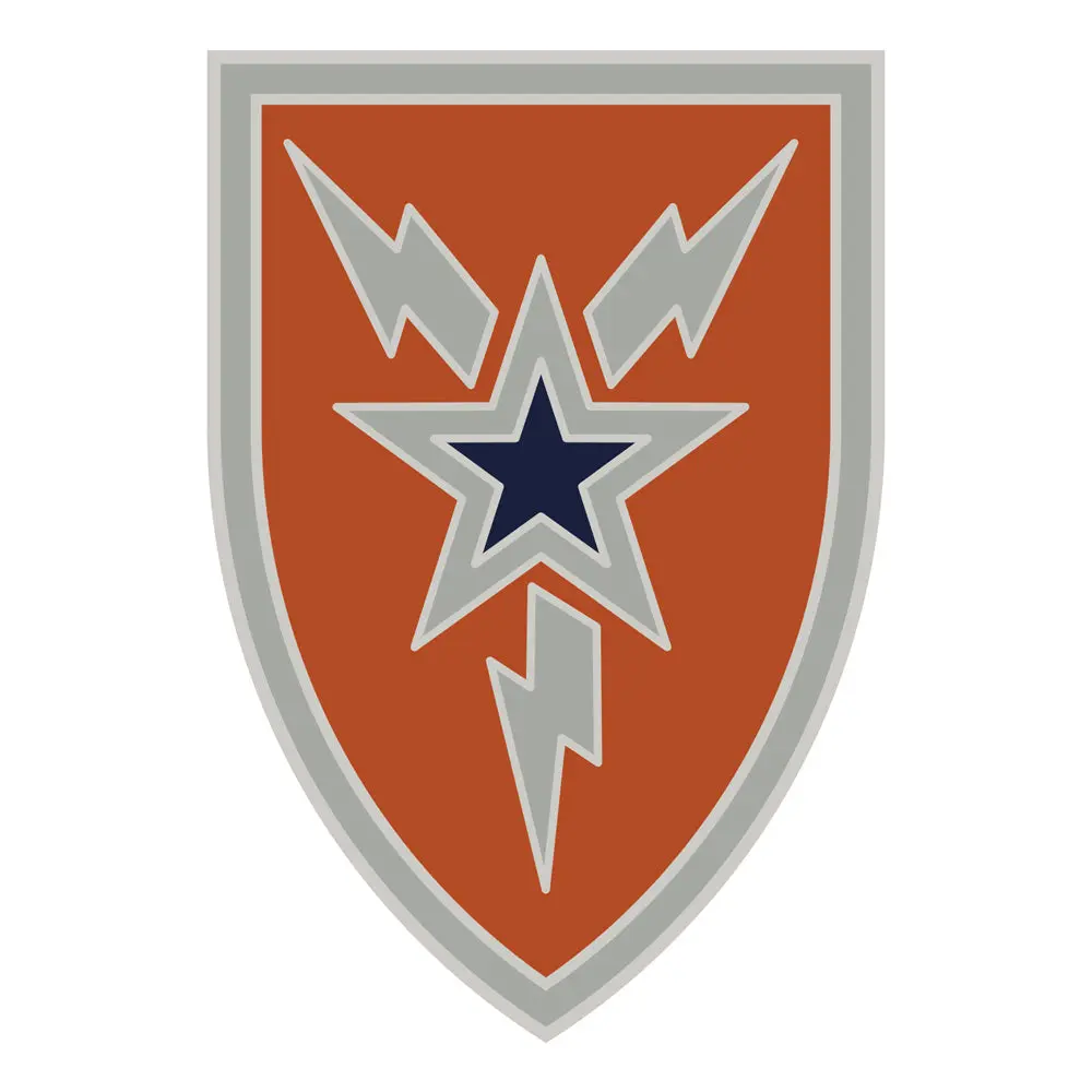 CSIB Vinyl Sticker - Combat Service 3rd Signal Brigade Badge Decal, 5" h x 3 1/2" w, for Military Decor